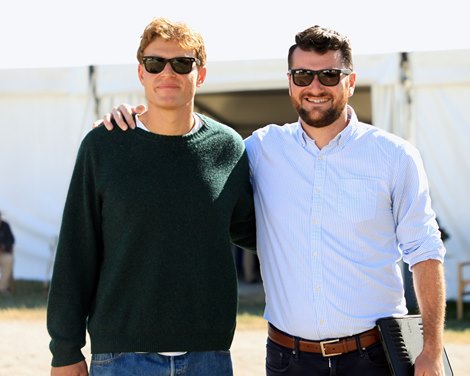 Hip 996, buyer Andrew Beck and Ben Gowans-The young Squirrels, 2026 Fasig-Tipton October Sale Hip 996, buyer Andrew Beck and Ben Gowans-The young Squirrels, 2026 Fasig-Tipton October Sale