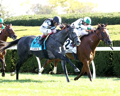 Classic Q wins the 2026 First Lady Stakes at Keeneland Classic Q wins the 2026 First Lady Stakes at Keeneland