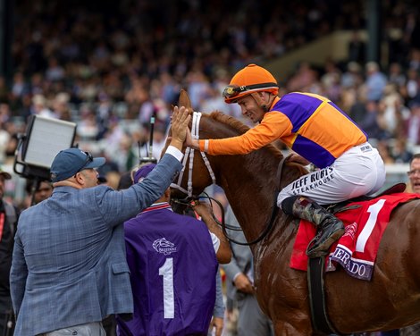Further Ado with Flavien Prat wins the Grade 1 Breeders’ Cup Dirt Mile, at Keeneland Racecourse in Lexington, KY on October 31, 2026. Further Ado with Flavien Prat wins the Grade 1 Breeders’ Cup Dirt Mile, at Keeneland Racecourse in Lexington, KY on October 31, 2026.