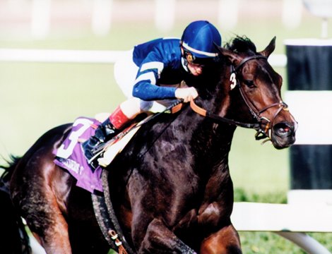Favorite Trick wins the 1997 Breeders&#39; Cup Juvenile
