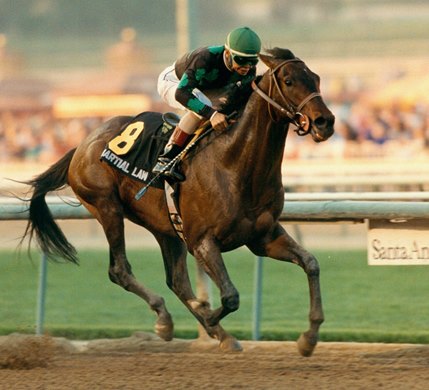 Martial Law wins the 1989 Santa Anita Handicap