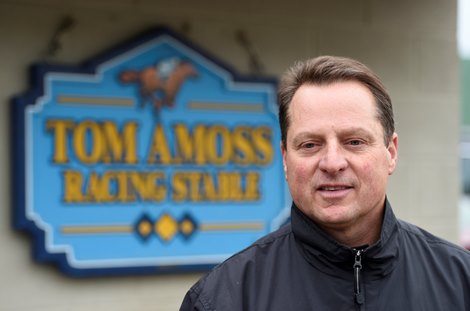 Trainer Tom Amoss.  Photo by Skip Dickstein