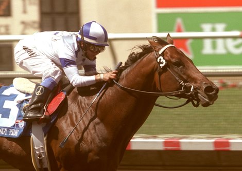 Candy Ride wins the 2003 Pacific Classic 
