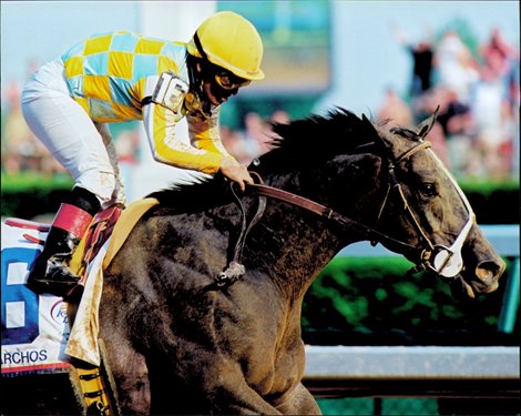 Monarchos wins the 2001 Kentucky Derby