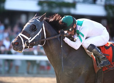 San Pablo wins the 2012 Iselin Stakes.