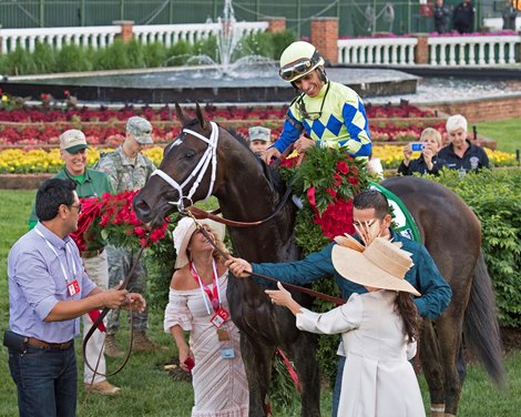 Always Dreaming with John Velazquez wins the 2017 Kentucky Derby (G1) 