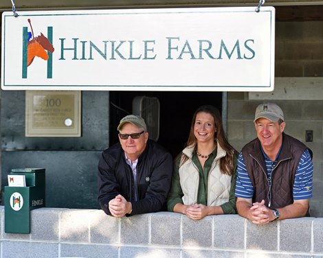 Hinkle Farms, owners l-r, Henry Hinkle, Anne Archer Hinkle, Tom Hinkle<br>
Keeneland September sales scenes.<br>
Sept. 9, 2017 in Lexington, Kentucky. 