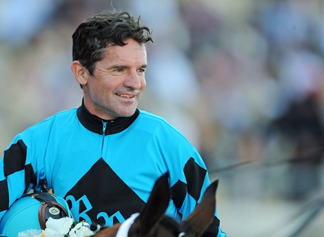 Kent Desormeaux after winning the 2017 Breeders' Cup Sprint aboard Roy H