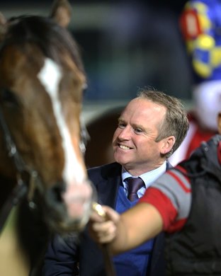  Brendan P. Walsh with Beckford (GB) after winning the 2018 William Walker Stakes