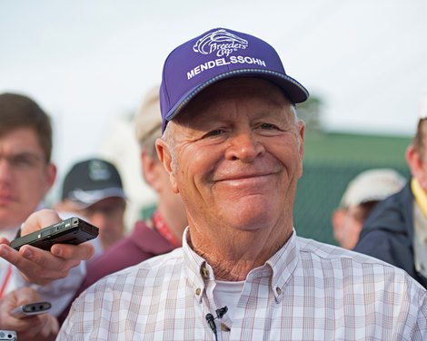 Fred Mitchell with Clarkland Farm<br><br />
Morning scenes on May 3, 2018 Churchill Downs in Louisville, Ky. 