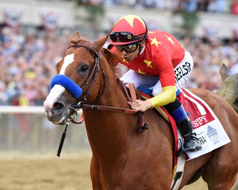 Justify wins 2018 Belmont Stakes at Belmont Park Saturday, June 9, 2018