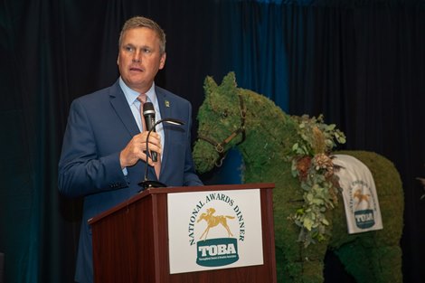 Dan Metzger President of TOBA. TOBA Awards at Krogers Field at Commonwealth Stadium on , Saturday Sept. 8, 2018  in Lexington, Ky. Photo by Tristan Ostby for Mahan Multimedia