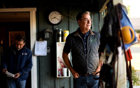 John Sadler at  Santa Anita, October 2018.