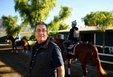 John Sadler at  Santa Anita, October 2018.