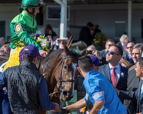 Sistercharlie (IRE) with John Velazquez wins the Maker’s Mark Breeders’ Cup Filly &amp; Mare Turf (G1) at Churchill Downs on November 3, 2018.