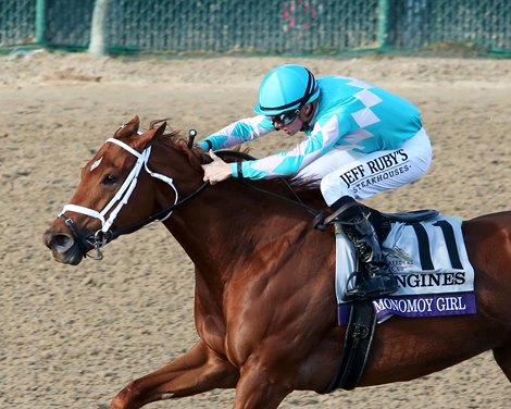 Monomoy Girl wins 2018 Breeders&#39; Cup Distaff