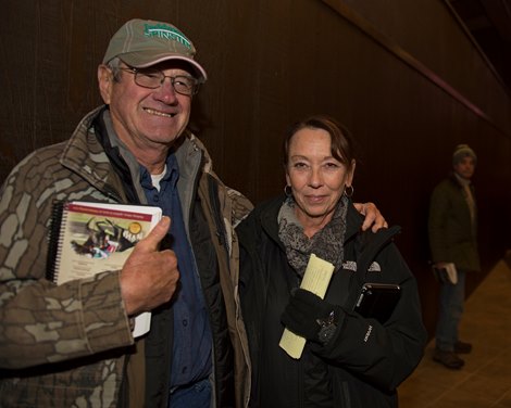 Buyers Richard and Connie Snyder with Cove Springs Farm Keeneland November Sale 2018