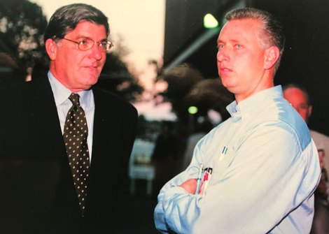 Dan Kenny and Todd Pletcher in 2000