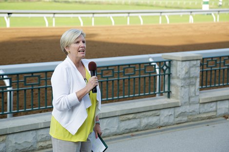 Amy Gregory Unveiling of the new Keeneland dirt track, 2014