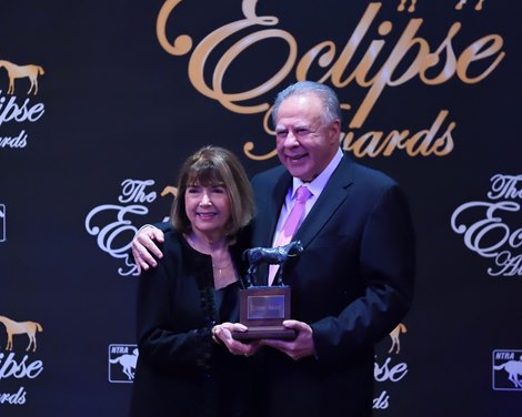 Owners Gary and Mary West accept the award for two year old colt Game Winner, 2018 Eclipse Awards