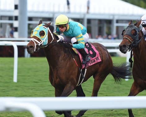 Hembree wins the 2019 El Prado Stakes at Gulfstream Park