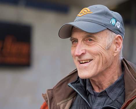 Don Robinson with Winter Quarter. Fasig-Tipton Kentucky  mixed sale in Lexington, Ky., on Feb. 2, 2019. 