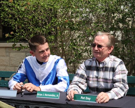 Jockey Autograph Day - Keeneland - 04-04-19<br><br />
Pat Day &amp; Brian Hernandez
