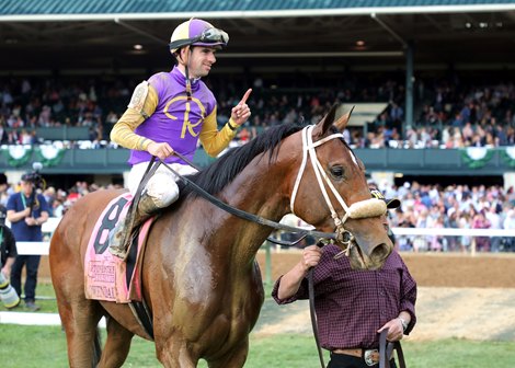 Owendale with Geroux Florent up wins the 2019 Stonestreet Lexington for trainer Brad Cox and owner Jim Rupp, 2019 Keeneland Spring Meet 