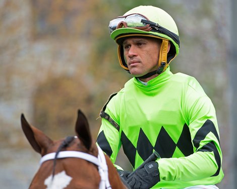 Javier Castellano at Keeneland on April 12, 2019 in Lexington,  Ky.