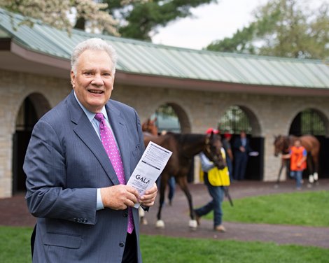 Tom Hammond in the saddling area at Keeneland on April 12, 2019 in Lexington,  Ky.