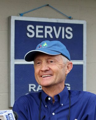Jason Servis at Churchill Downs on May 1, 2019
