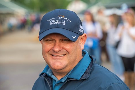 Trainer Danny Gargen Thursday May 2, 2019 at Churchill Downs in Louisville, K.Y. 