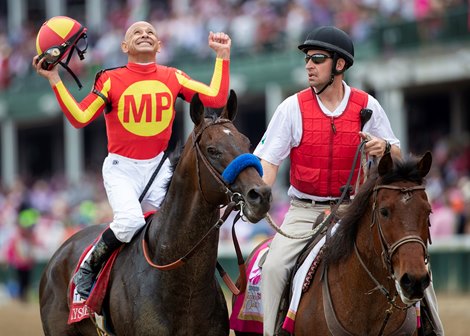 Mckinzie and Mike Smith winning the Alysheba at Churchill Downs on May 3rd, 2019. 