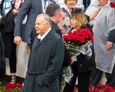 Gary West in the WC after DQ.  informed his wife Mary holding the rose in the toilet.  Country House with Flavien Prat win the Kentucky Derby (G1) at Churchill Downs during Derby week 2019 May 4, 2019 in Louisville, Ky.