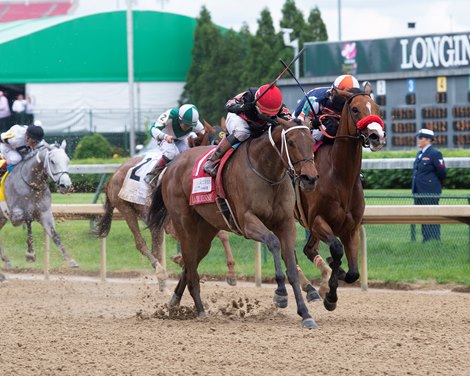 She's A Julie with Ricardo Santana Jr. wins the La Troienne (G1) at Churchill Downs during Derby week 2019 May 3, 2019 in Louisville, Ky. <br>
She's A Julie with Ricardo Santana Jr. wins the La Troienne (G1) at Churchill Downs during Derby week 2019 May 3, 2019 in Louisville, Ky. <br>