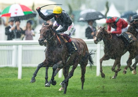 Crystal Ocean (Frankie Dettori) wins the Prince Of Wales’s Stakes at Royal Ascot