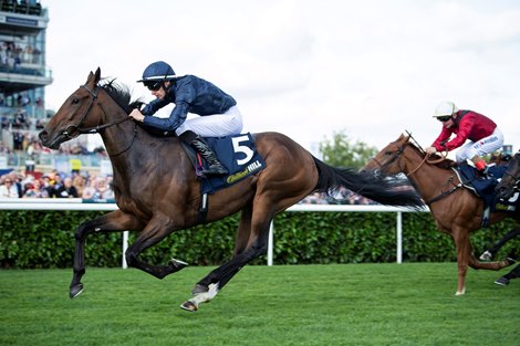 Fleeting (Donnacha O’Brien) wins the May Hill Stakes at Doncaster