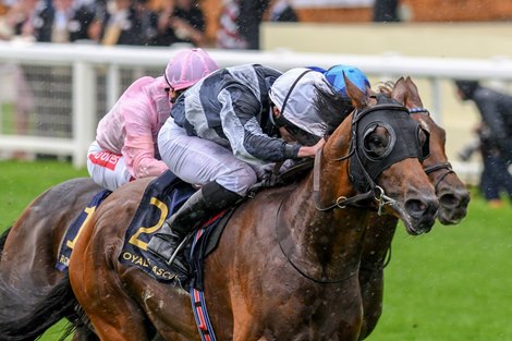 Circus Maximus and Ryan Moore Win the G1 St. James Palace Stakes; Royal Ascot; Ascot; UK; 6-18-19