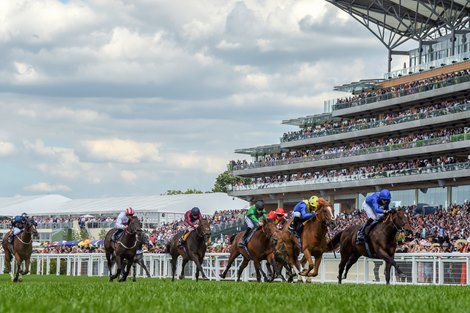 Blue Point and James Doyle win the G1 Diamond Jubilee Stakes, Royal Ascot 6-22-19, Ascot, UK