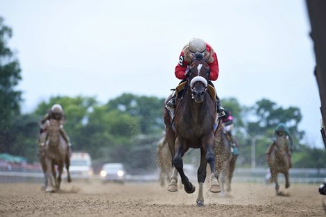 Preservationist wins the 2019 Suburban Stakes at Belmont Park