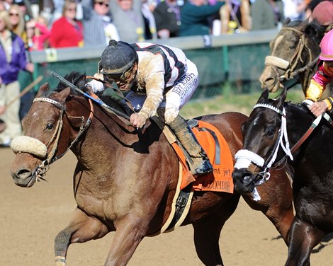 Amazombie wins Breeders' sprint trophy