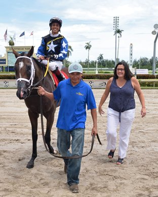 Chance It wins the 2019 FTBOA Florida Sire Dr. Fager Stakes at Gulfstream Park                  