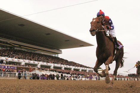 Azeri wins the 2002 Breeders&#39; Cup Distaff