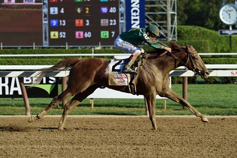 Code of Honor wins the 2019 Travers Stakes at Saratoga