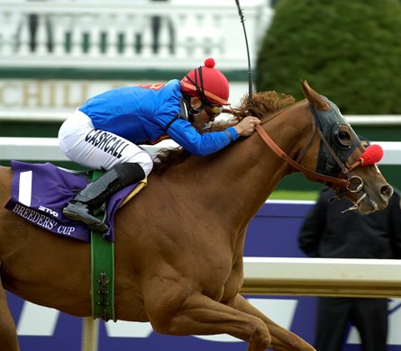 Thor&#39;s Echo wins the 2006 Breeders&#39; Cup Sprint