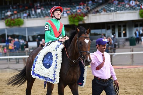 Spanish Mission wins the 2019 Jockey Club Derby Invitational 