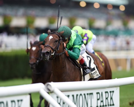 Blowout wins the 2019 Pebbles Stakes at Belmont Park      