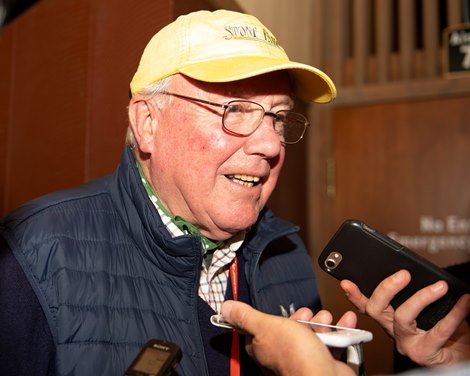 James Delahooke for Hip 78 Sailor&#39;s Valentine at Taylor Made at  Nov. 6, 2019 Keeneland in Lexington, KY. 