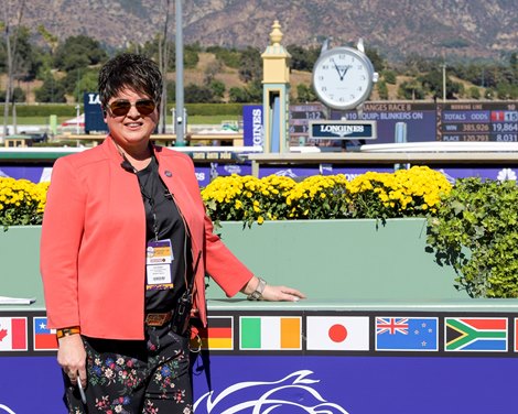 Dora Delgado by Herdsmen & # 39;  Cup Juvenile Grass Print (G2) on November 1, 2019 Santa Anita at Arcadia, CA.