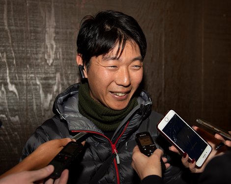 Tetsuya Yoshida. Hip 233 Eskimo kisses from Gainesway at  Nov. 6, 2019 Keeneland in Lexington, KY. 